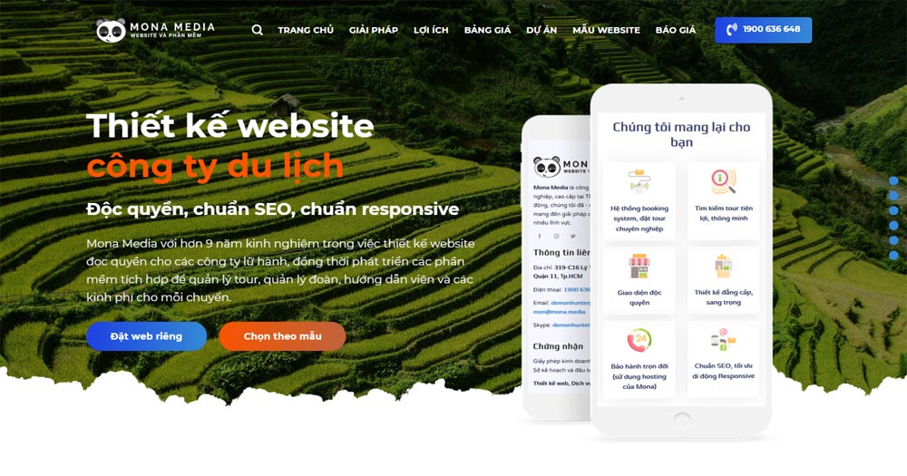 Thiết Kế Website Du lịch