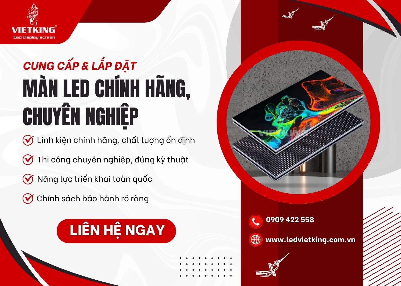 VIETKING - Đơn vị cung cấp màn hình LED chính hãng, giá tốt